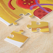 Puzzle Motif de tranche de pizza (Côté)