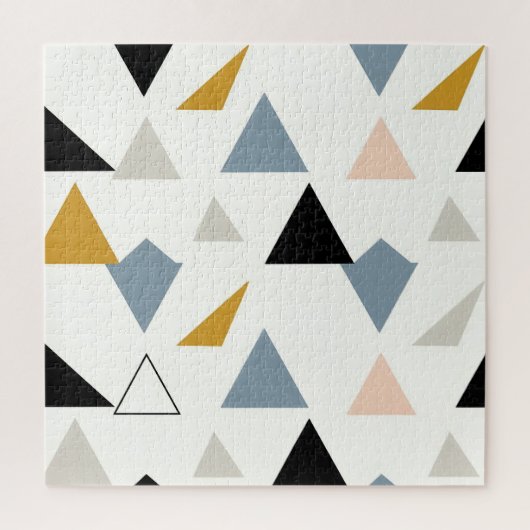 Puzzle Motif de triangles géométriques modernes (Vertical)