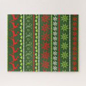 Puzzle Motif de vacances rouge et vert (Horizontal)