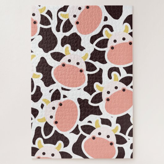 Puzzle Motif de vache mûre (Vertical)