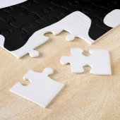 Puzzle Motif de vache noir et blanc (Côté)