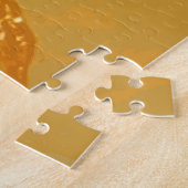 Puzzle Motif d'encre de marbre jaune doré (Côté)