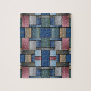 Puzzle Motif Denim