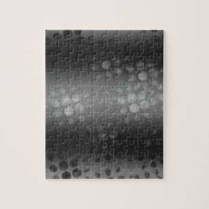 Puzzle Motif des éclats pointus - Noir, Gris, Blanc