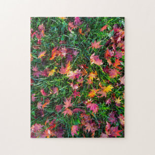Puzzle Motif des feuilles en chute
