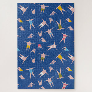 Puzzle Motif des gens de natation