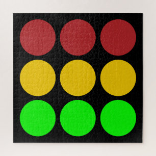 Puzzle Motif des panneaux de signalisation routière avant
