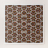 Puzzle Motif d'étoile géométrique complexe dans des tons (Horizontal)