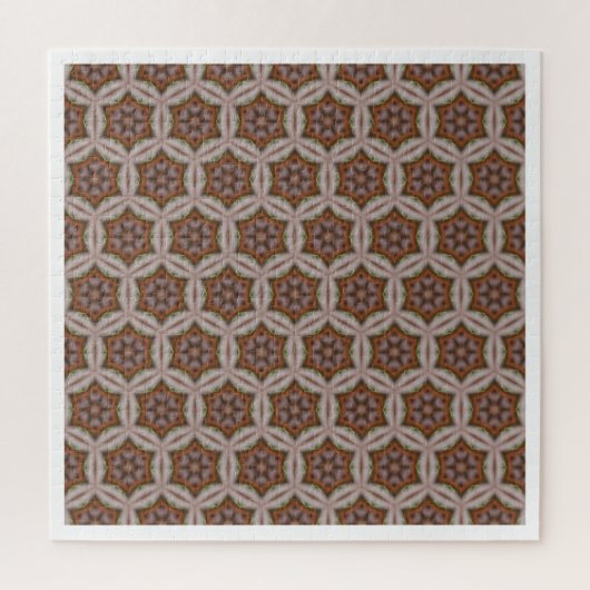 Puzzle Motif d'étoile géométrique complexe dans des tons (Vertical)