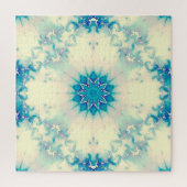 Puzzle Motif d'hiver Frosty Blue Snowflake (Vertical)