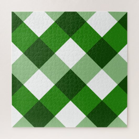 Puzzle Motif diamant Argyle vert (Vertical)