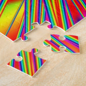 Puzzle Motif d'illusion difficile des lasers arc-en-ciel (Côté)