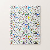 Puzzle Motif d'illustrations de matériel et d'outils amus (Vertical)