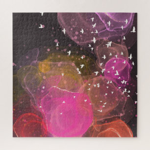 Puzzle motif d'oiseaux colorés Abstraits