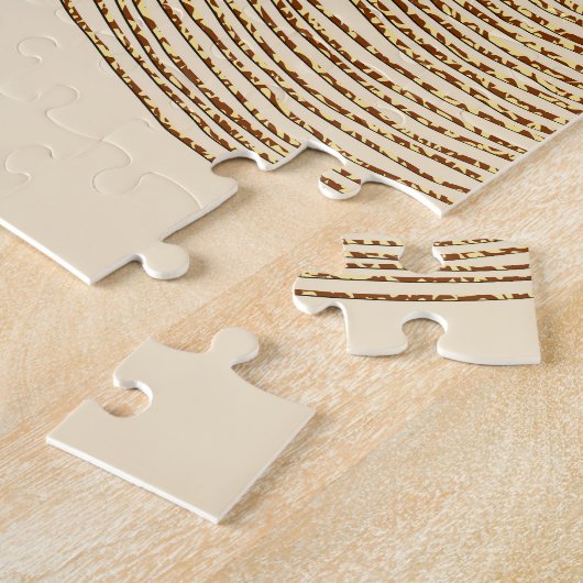 Puzzle Motif d'or : design abstrait brillant (Côté)