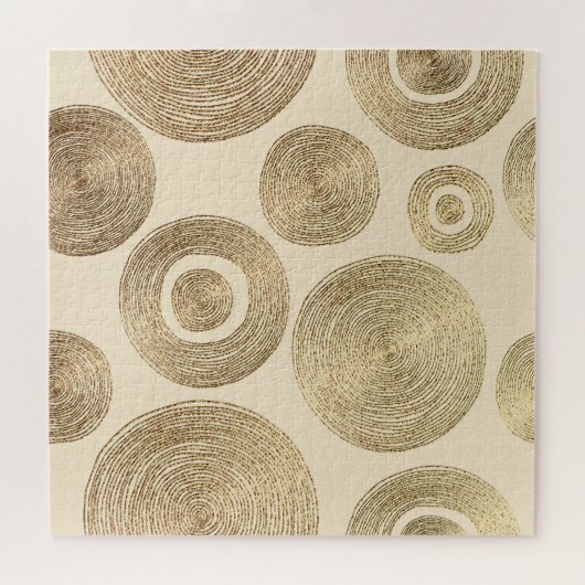 Puzzle Motif d'or : design abstrait brillant (Horizontal)