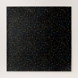 Puzzle Motif du ciel de nuit étoilé
