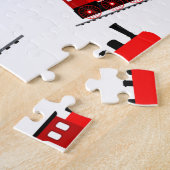Puzzle Motif du train à vapeur rouge (Côté)
