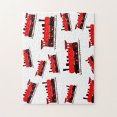 Puzzle Motif du train à vapeur rouge (Vertical)