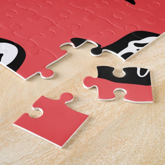 Puzzle Motif Éffrayant Halloween Ghost Silhouette. (Côté)