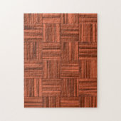 Puzzle Motif en bois de plancher de parquet de cerise (Vertical)