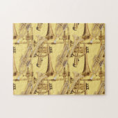 Puzzle Motif en laiton de trompette (Horizontal)
