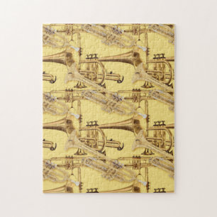 Puzzle Motif en laiton de trompette