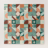 Puzzle Motif en mosaïque abstrait et géométrique. (Horizontal)
