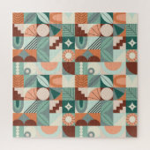 Puzzle Motif en mosaïque abstrait et géométrique. (Vertical)