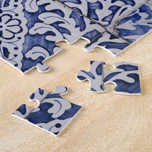 Puzzle Motif en mosaïque marocaine espagnole Texture Vint (Côté)