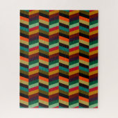 Puzzle Motif en os de cerf multicolore (Vertical)