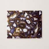 Puzzle Motif en pierre blanche Brown violet (Horizontal)