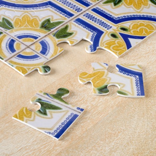 Puzzle motif en tuiles vives, Portugal (Côté)