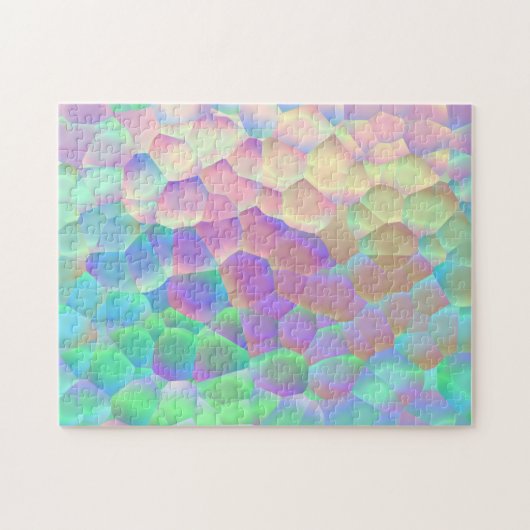 Puzzle Motif en verre holographique, couleurs Iridescente (Horizontal)