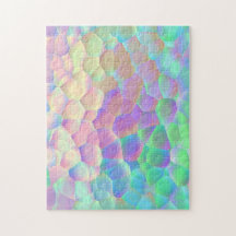 Motif en verre holographique, couleurs Iridescente