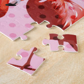 Puzzle Motif flamant à l'aquarelle (Côté)