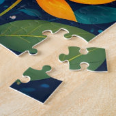 Puzzle Motif Fleur Coloré Note de Musique (Côté)