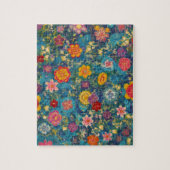 Puzzle motif Fleurs vintages (Vertical)