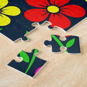 Puzzle Motif floral coloré (Côté)