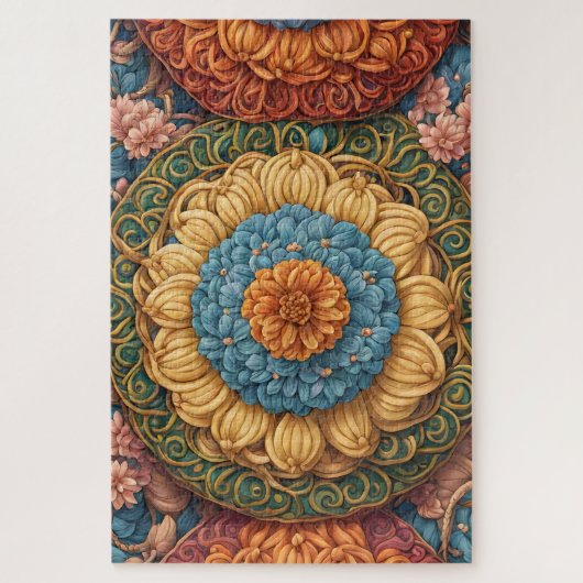 Puzzle Motif floral coloré (Vertical)