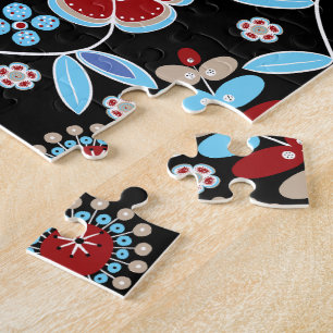 Puzzle Motif floral de gens audacieux