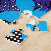 Puzzle Motif floral et point chic avec Feuilles (Côté)
