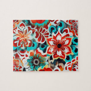Puzzle Motif Floral mignon Fleurs colorées