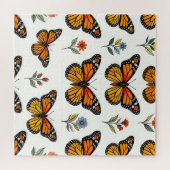 Puzzle Motif floral papillon monarque (Horizontal)