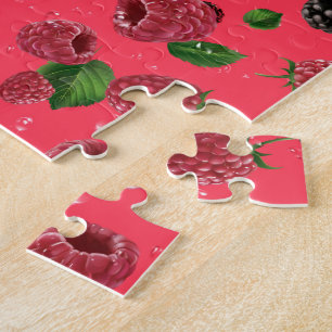Puzzle Motif framboise