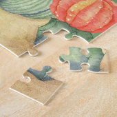 Puzzle Motif frontalier des cactus en fleurs (Côté)