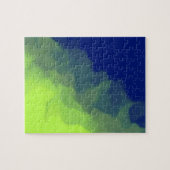 Puzzle Motif fumé bleu et vert (Horizontal)