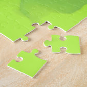 Puzzle Motif fumé bleu et vert (Côté)