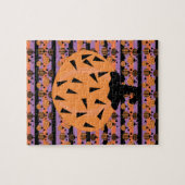 Puzzle Motif géométrique Citrouille Halloween (Horizontal)