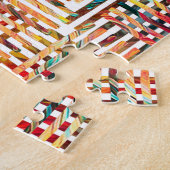 Puzzle Motif géométrique coloré moderne (Côté)